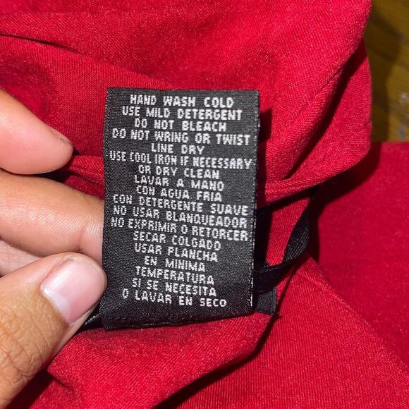 R&K Originals Vintage Jacket Red Velvet Faux Suede 14 Career Christmas Holiday - Picture 4 of 4